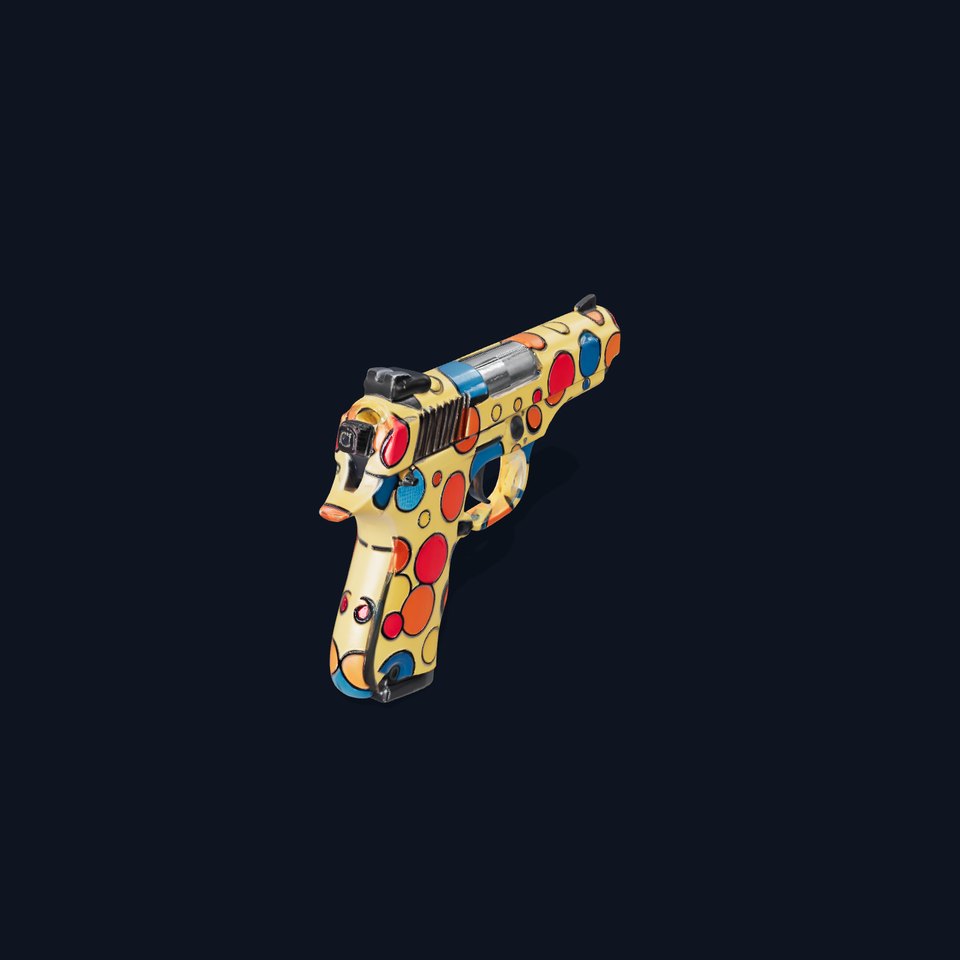 Polka Dot Pistol model pack