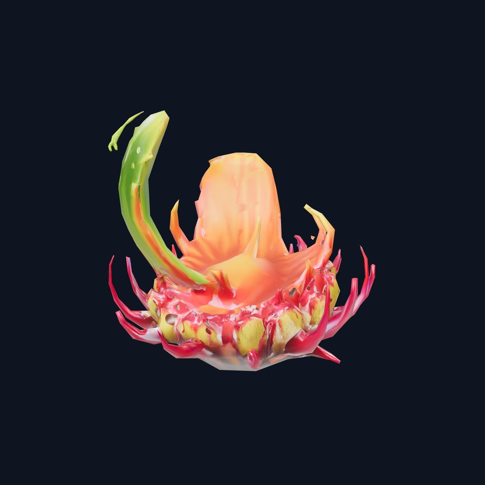 Vibrant Alien Plant model pack