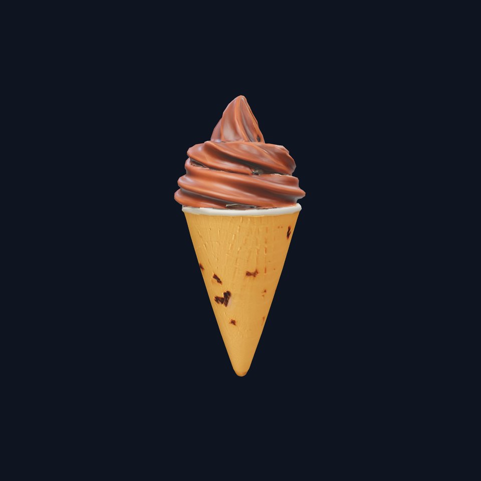 Chocolate Cone Delight model pack
