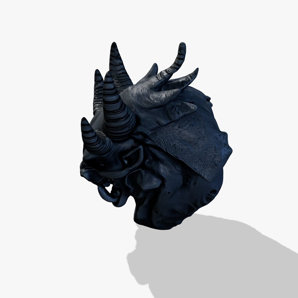 Dark Horned Monster model pack viewer poster