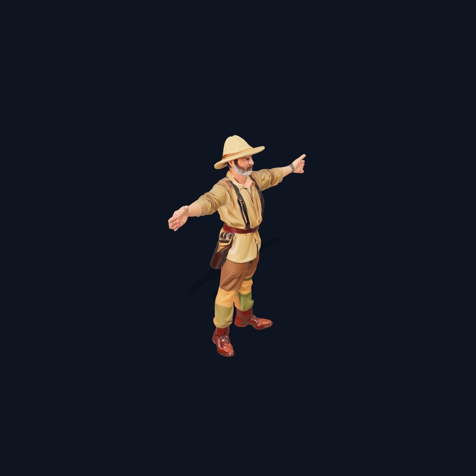 Adventurer Safari Outfit model pack viewer poster