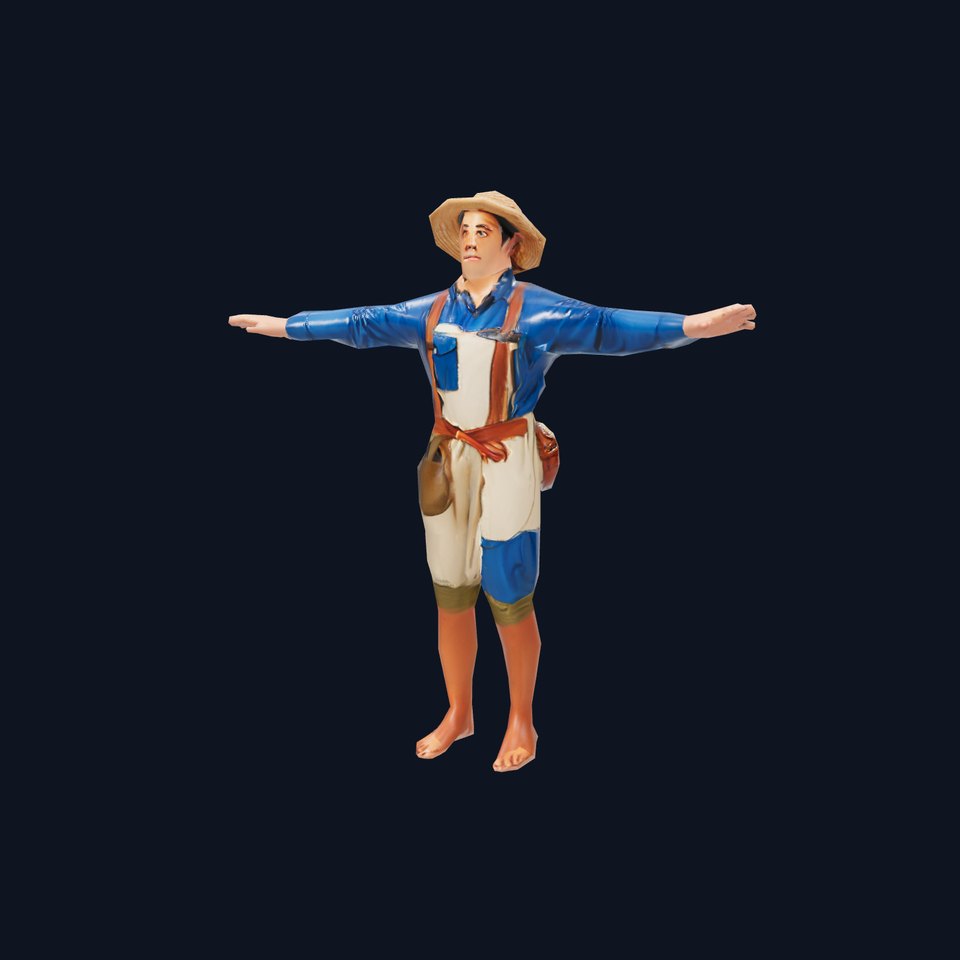 Rustic Farmer Outfit model pack