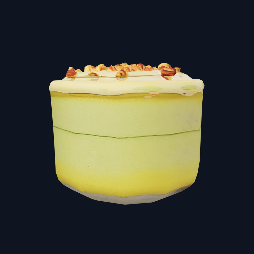 Creamy Pistachio Cake model pack