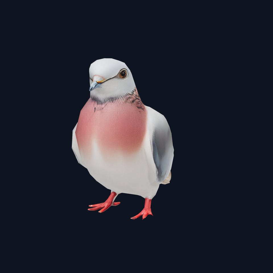 Elegant Pigeon Model Pack viewer poster
