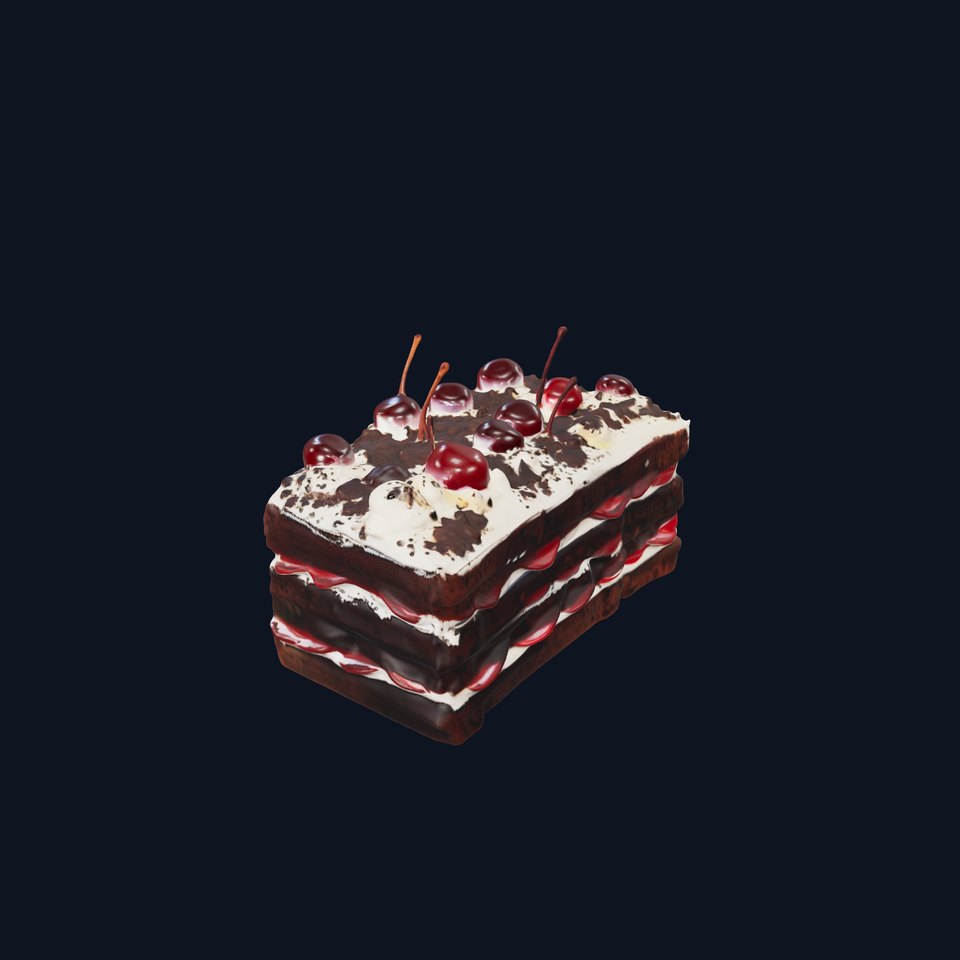 Cherry Chocolate Cake model pack viewer poster