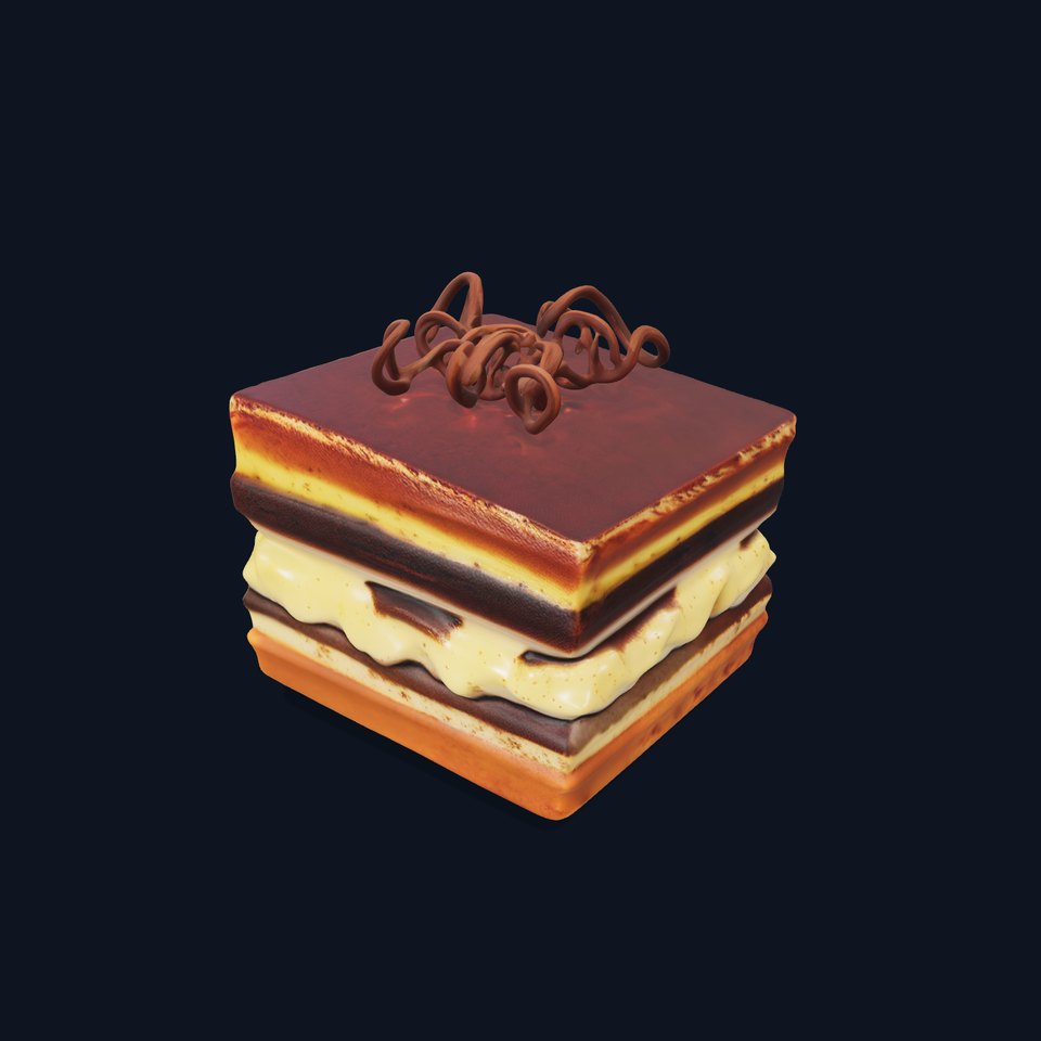 Chocolate Tiramisu Slice model pack viewer poster
