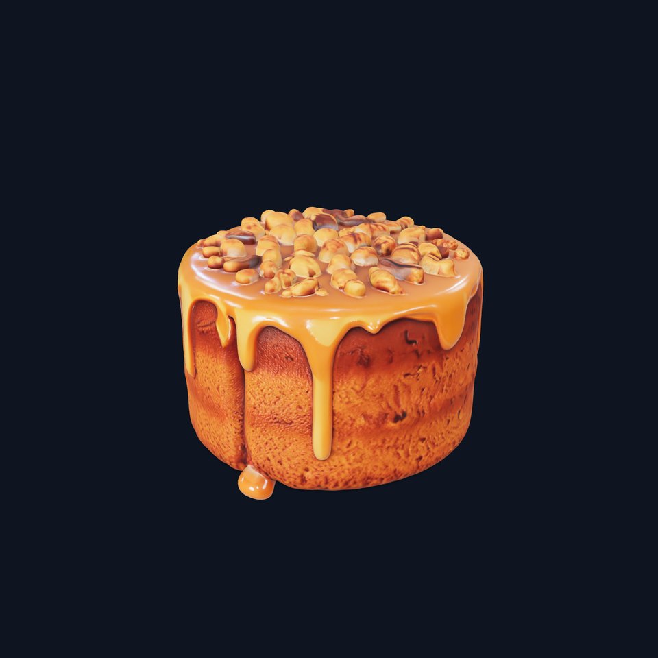 Caramel Nut Cake model pack viewer poster