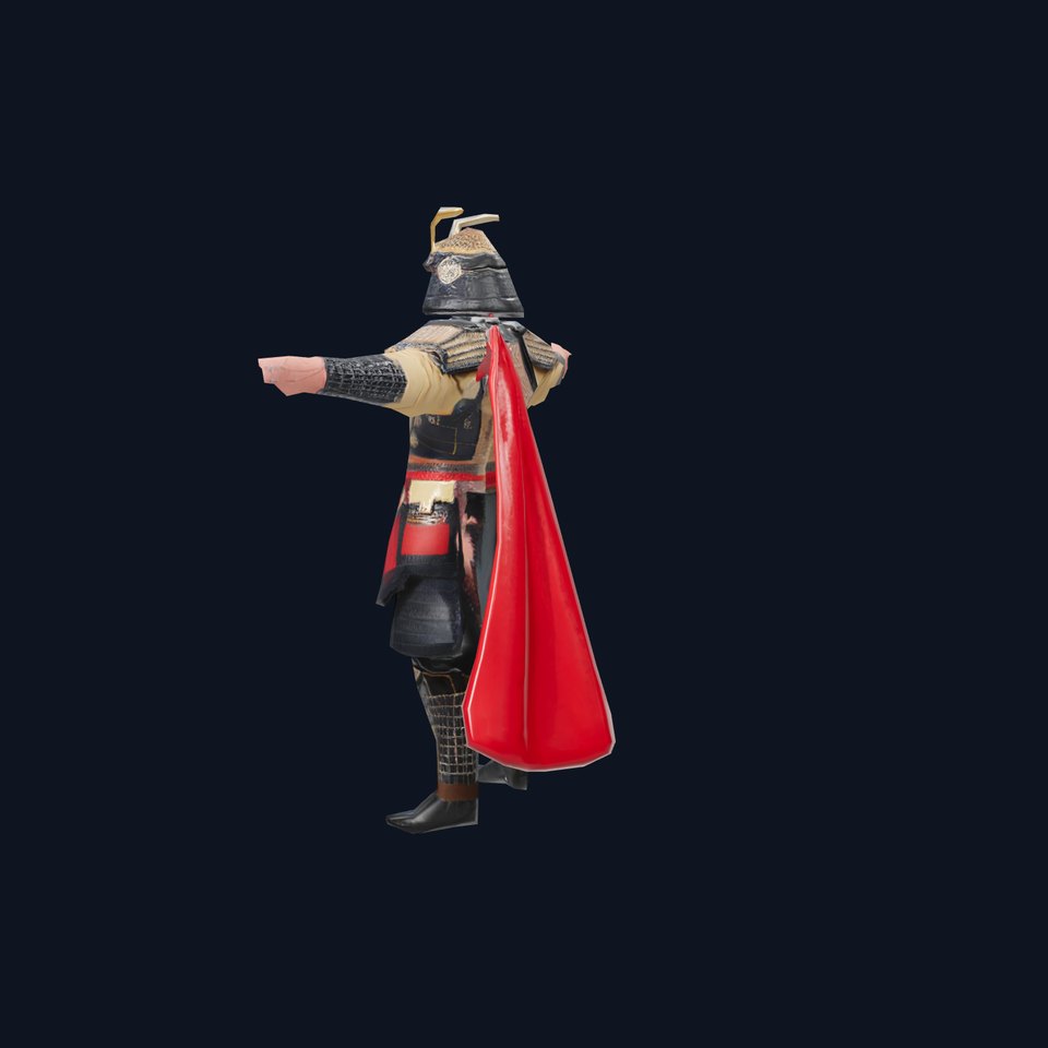 Samurai Armor Gold model pack