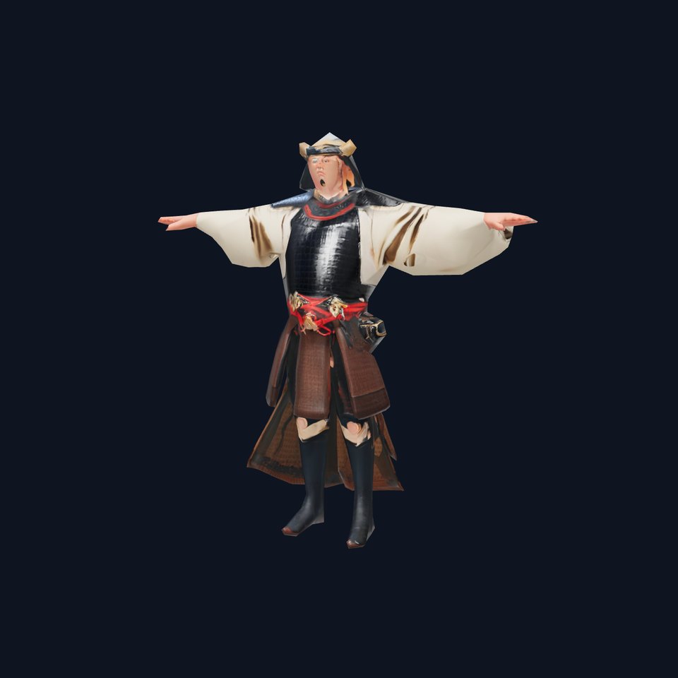 Traditional Samurai Armor model pack