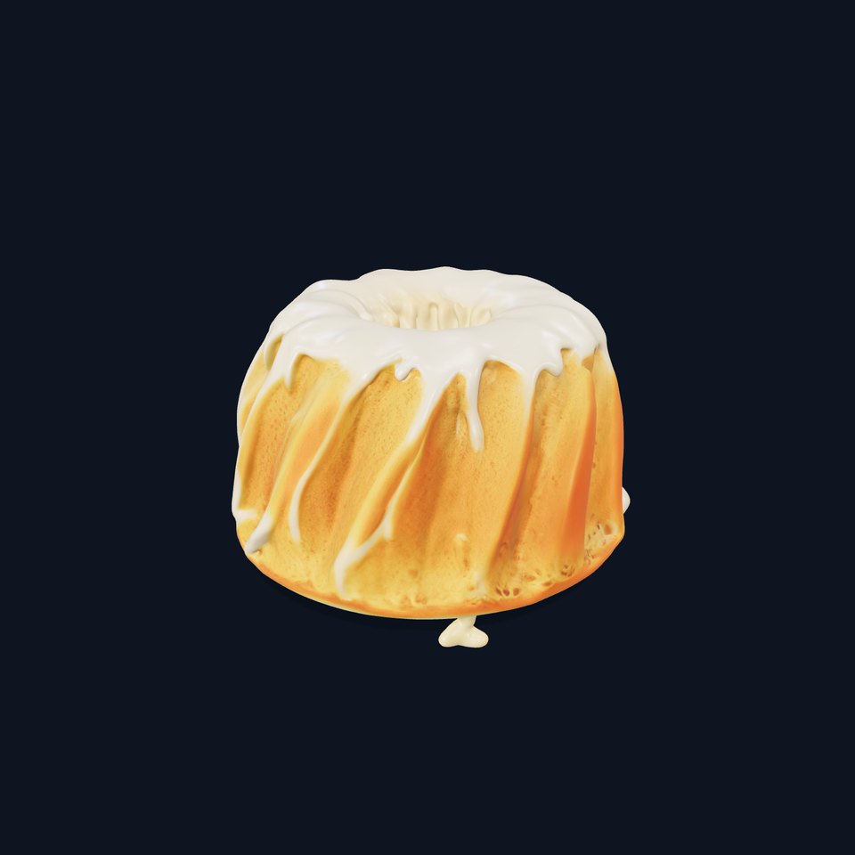 Vanilla Drizzle Cake model pack viewer poster