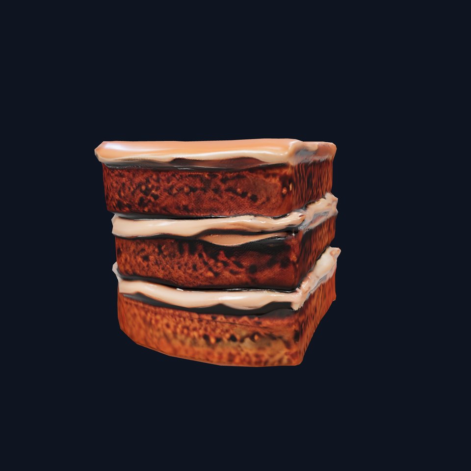Triple Layer Chocolate Cake model pack