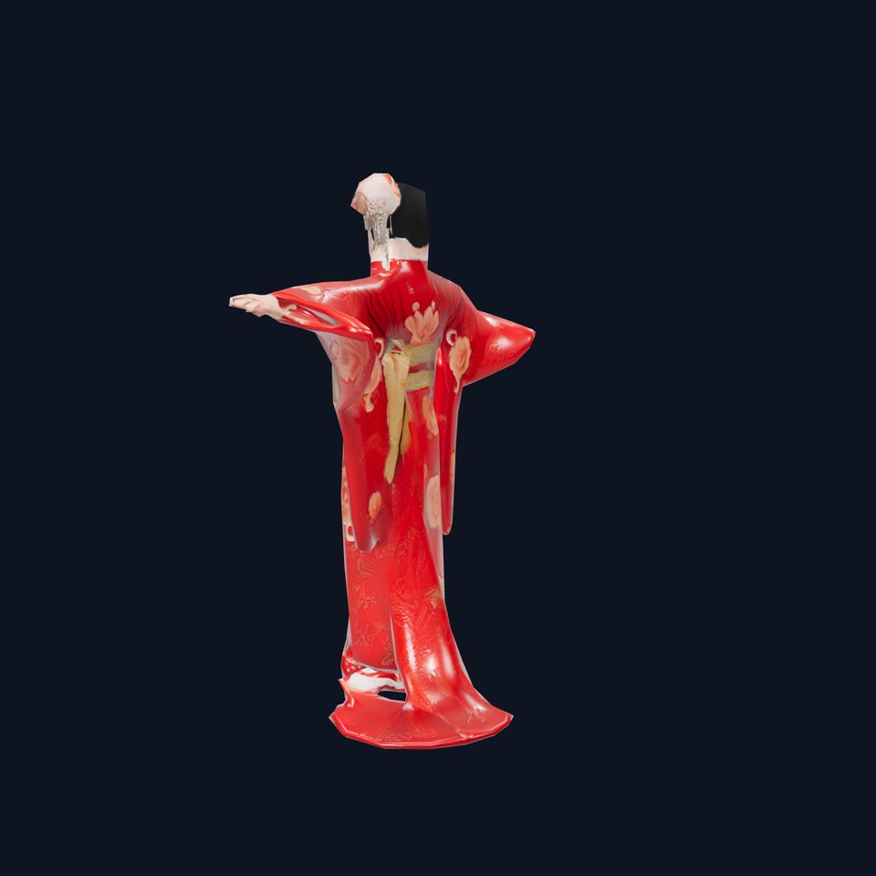 Elegant Geisha Kimono model pack