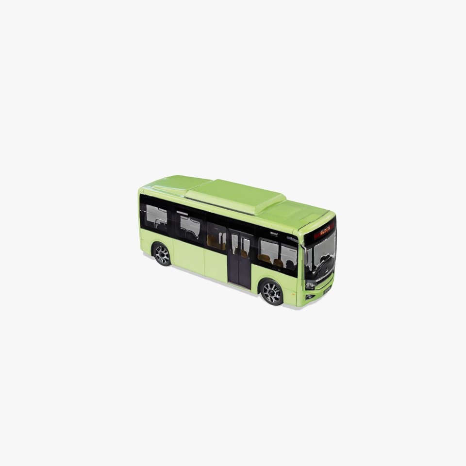 Green Eco Bus model pack viewer poster
