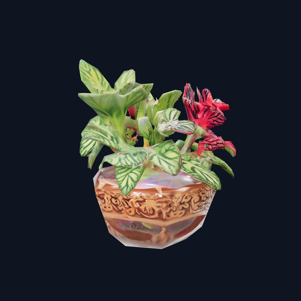 Decorative Potted Plant model pack viewer poster
