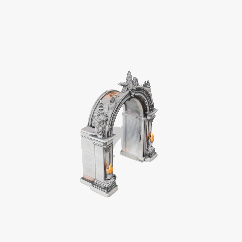 Ornate Stone Archway model pack