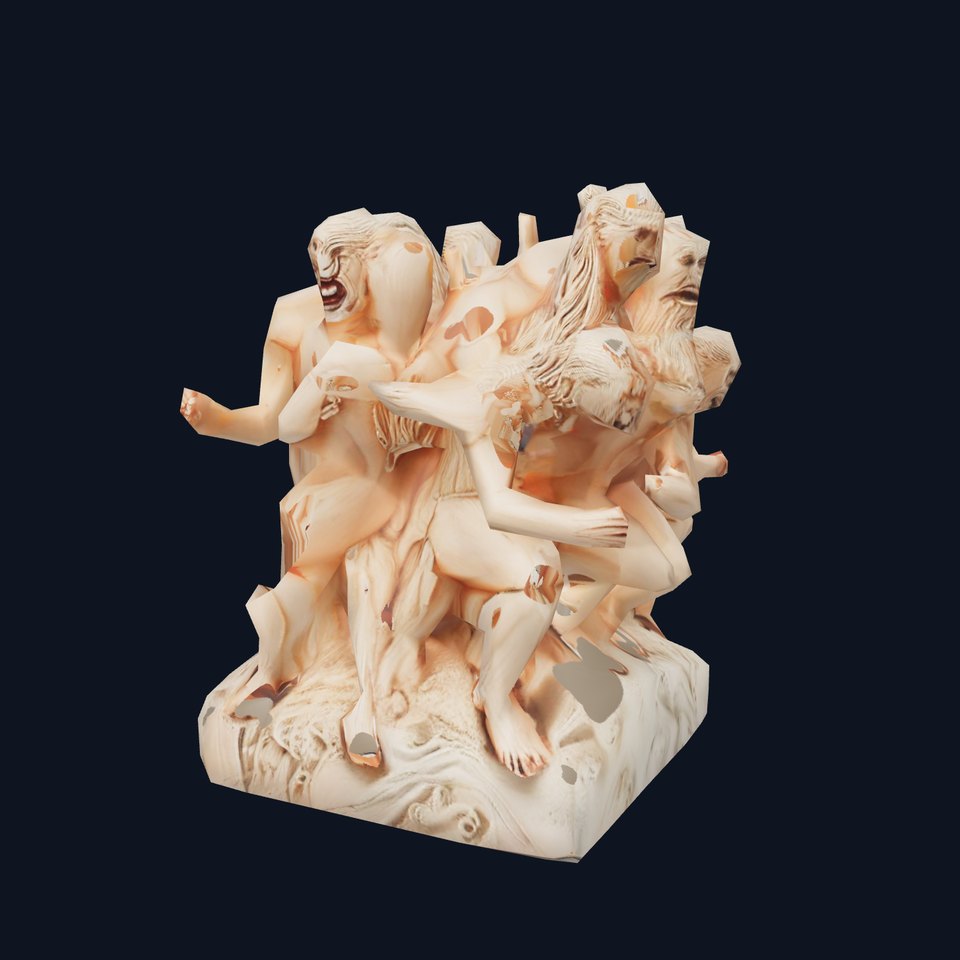 Dynamic Saturn Sculpture model pack