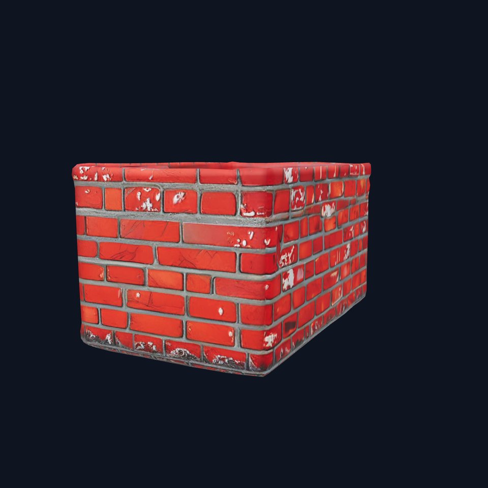 Worn Brick Wall model pack