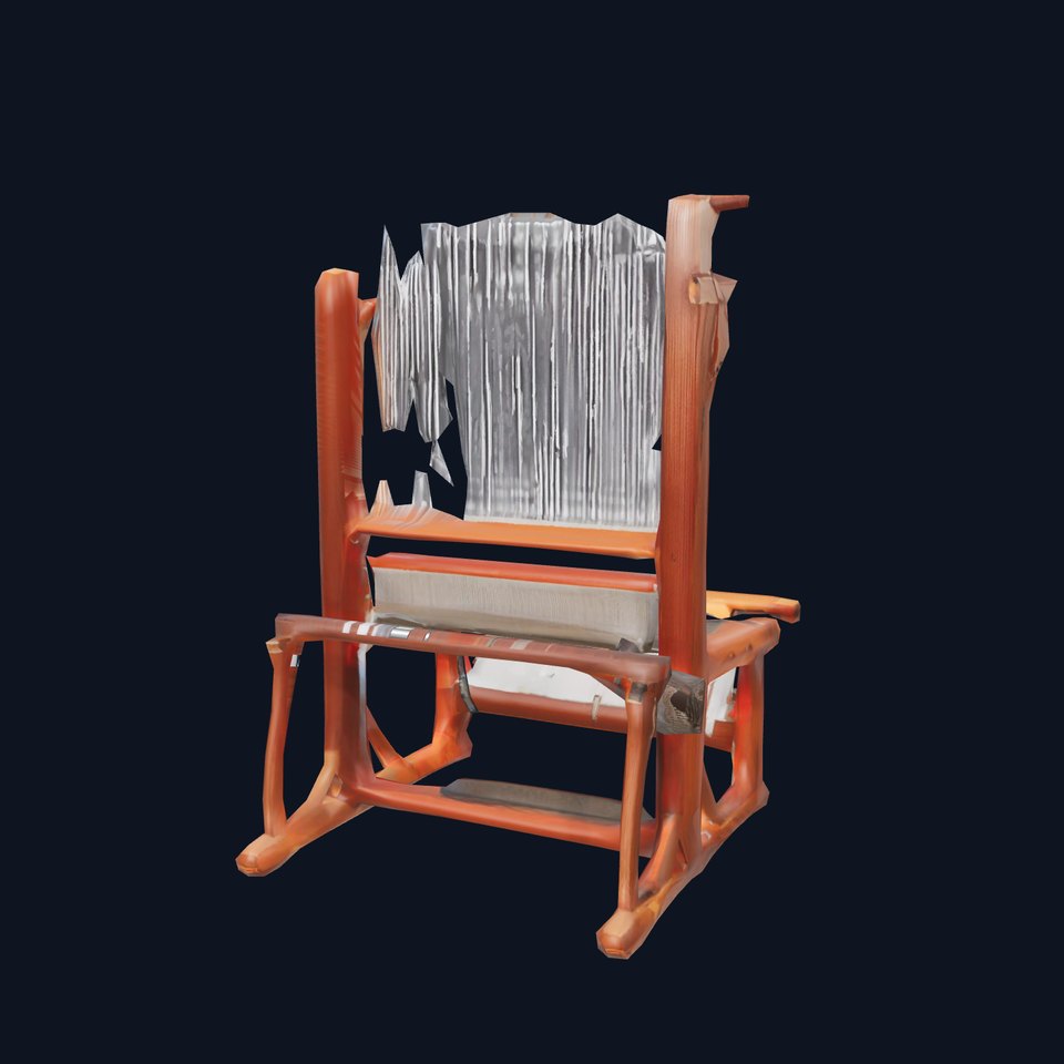 Traditional Wooden Loom model pack