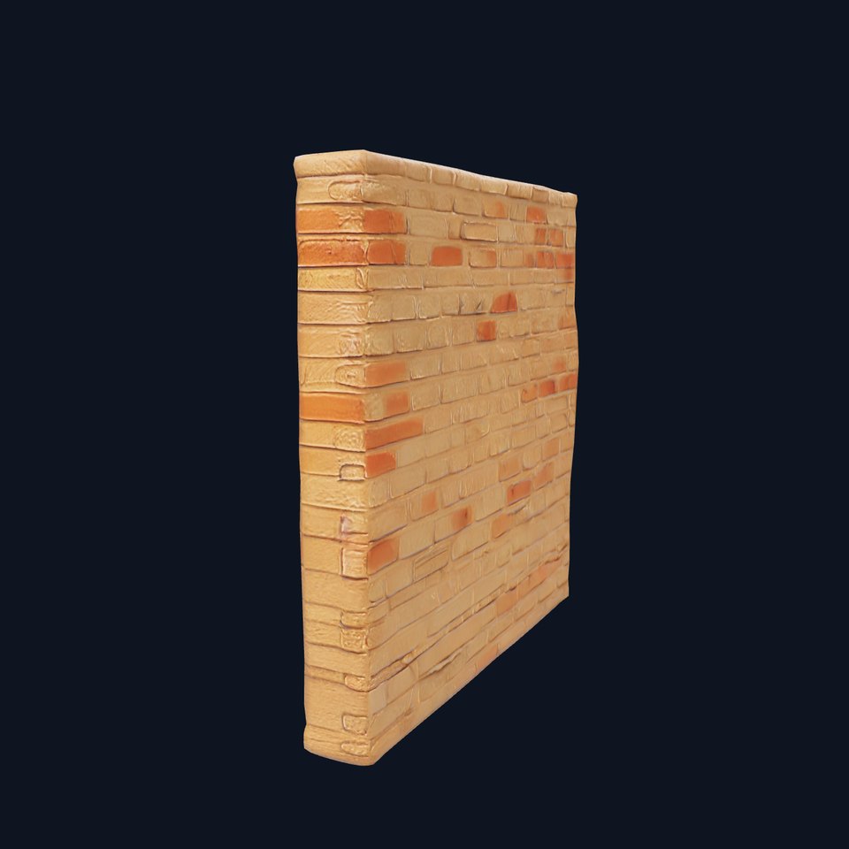 Rustic Brick Wall model pack
