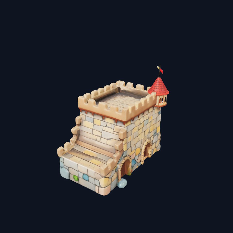 Classic Stone Fortress model pack