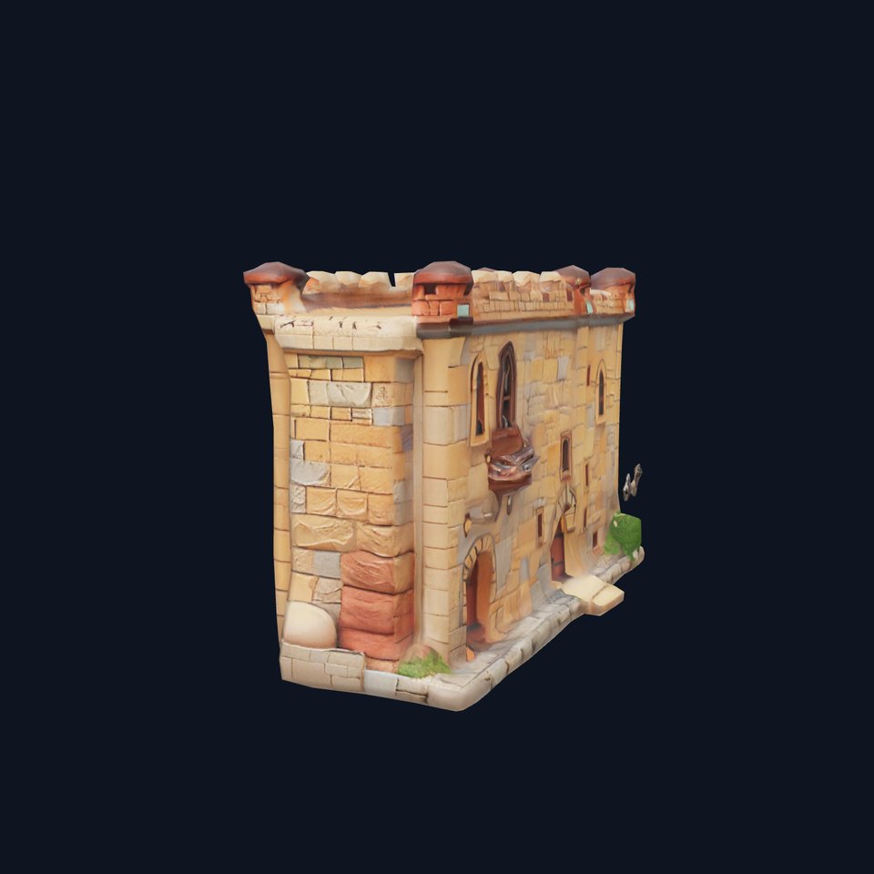 Medieval Stone Fortress model pack