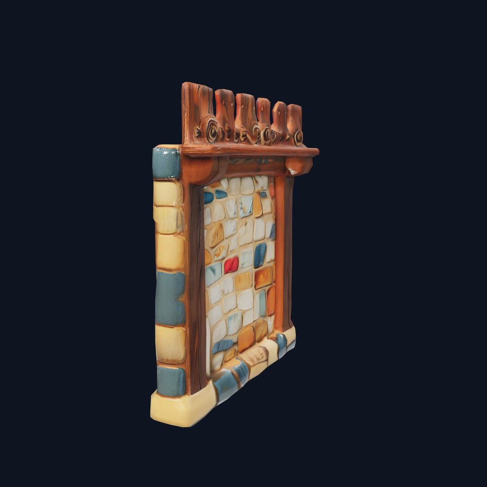 Rustic Stone Wall model pack