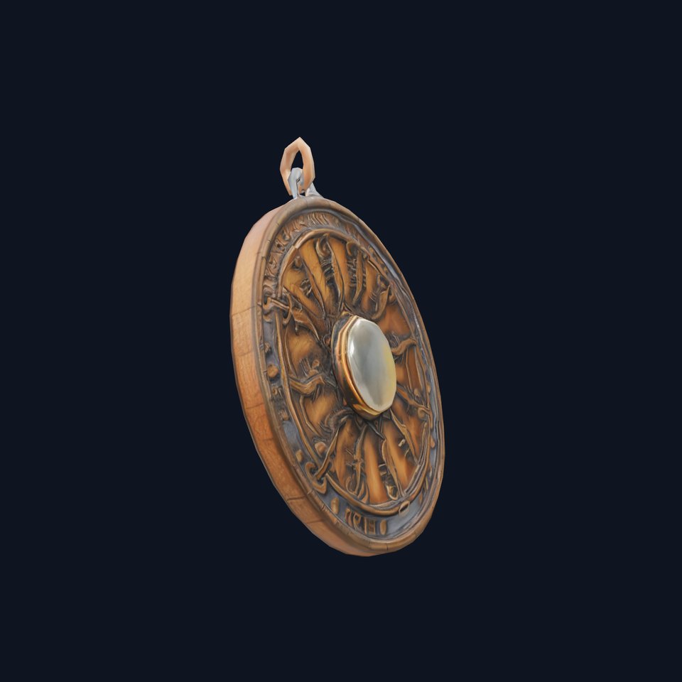 Mystic Bronze Amulet model pack