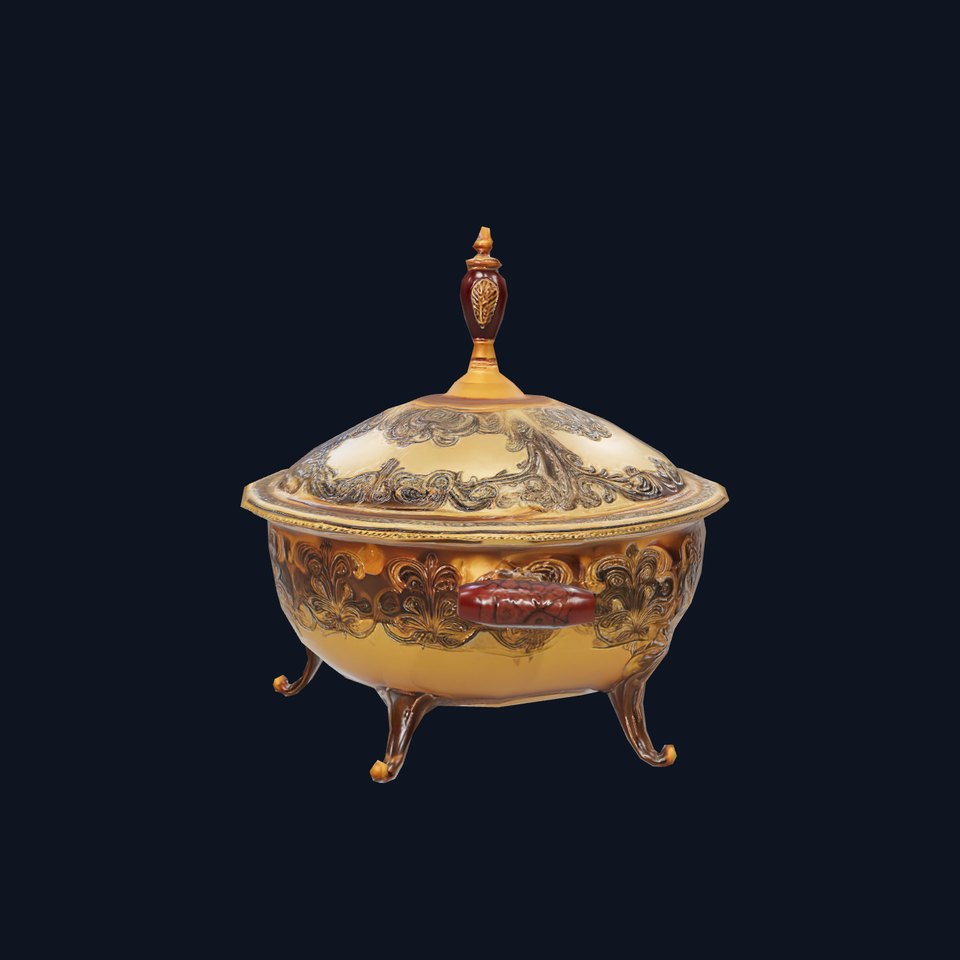 Ornate Gold Tureen model pack