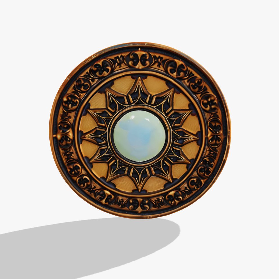 Ornate Gold Medallion model pack