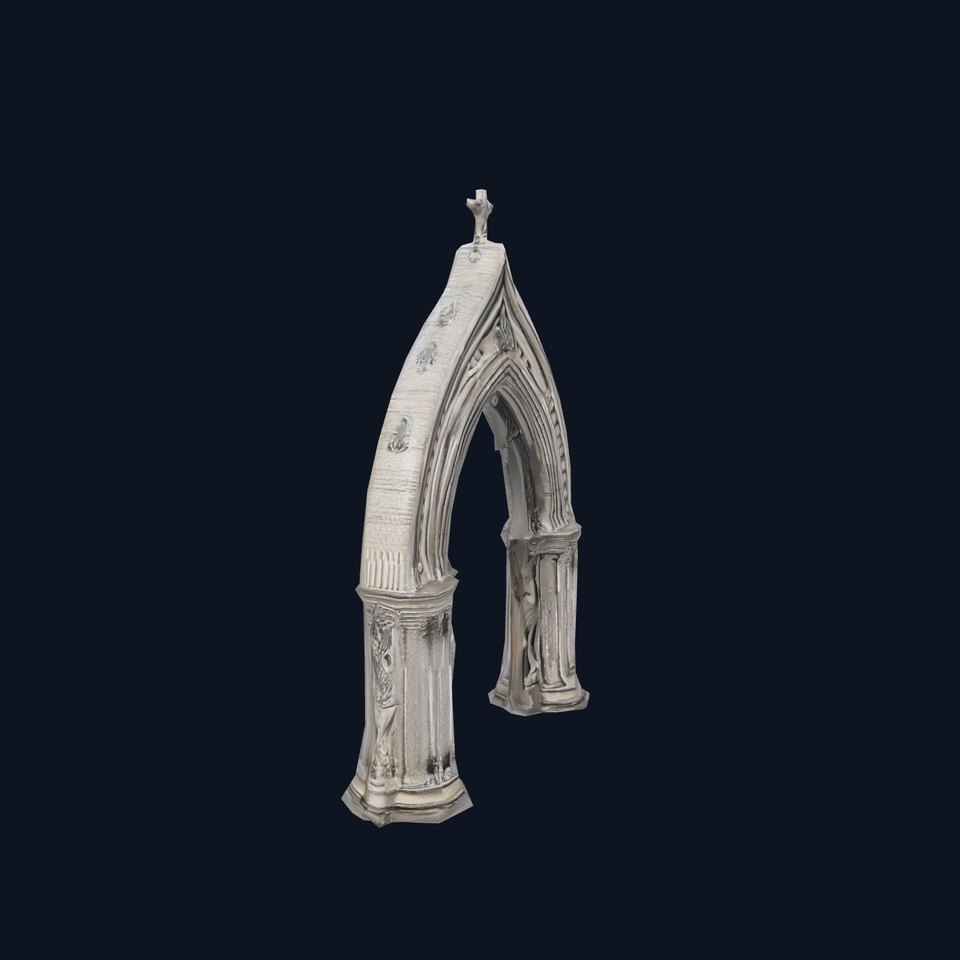Gothic Stone Archway model pack