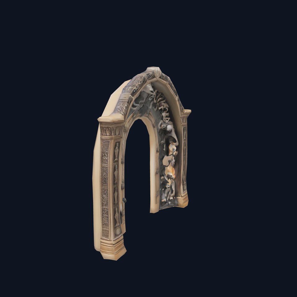Gothic Skull Archway model pack