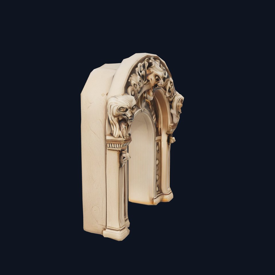 Gothic Stone Archway model pack