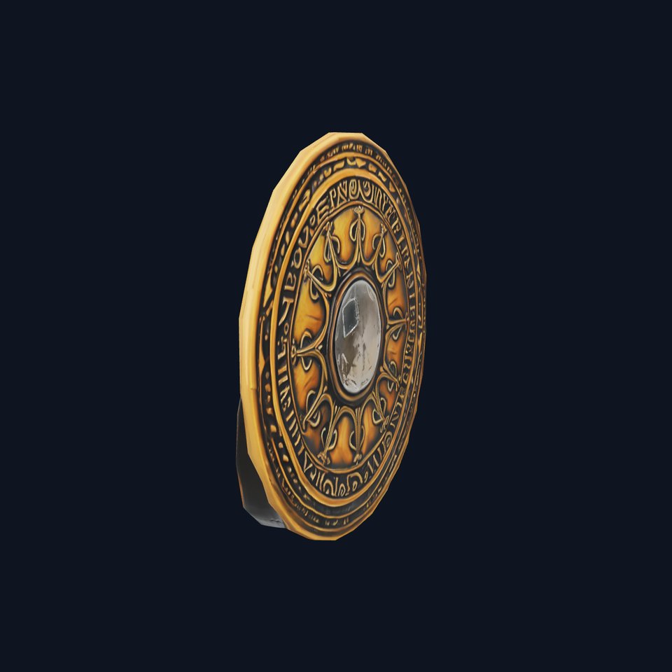 Intricate Brass Medallion model pack