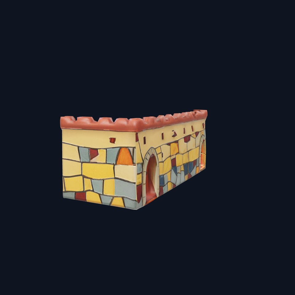 Colorful Castle Wall model pack