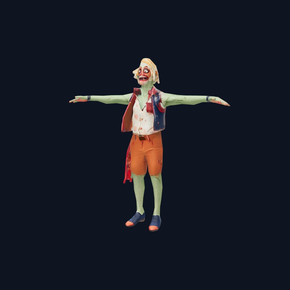 Quirky Zombie Character model pack