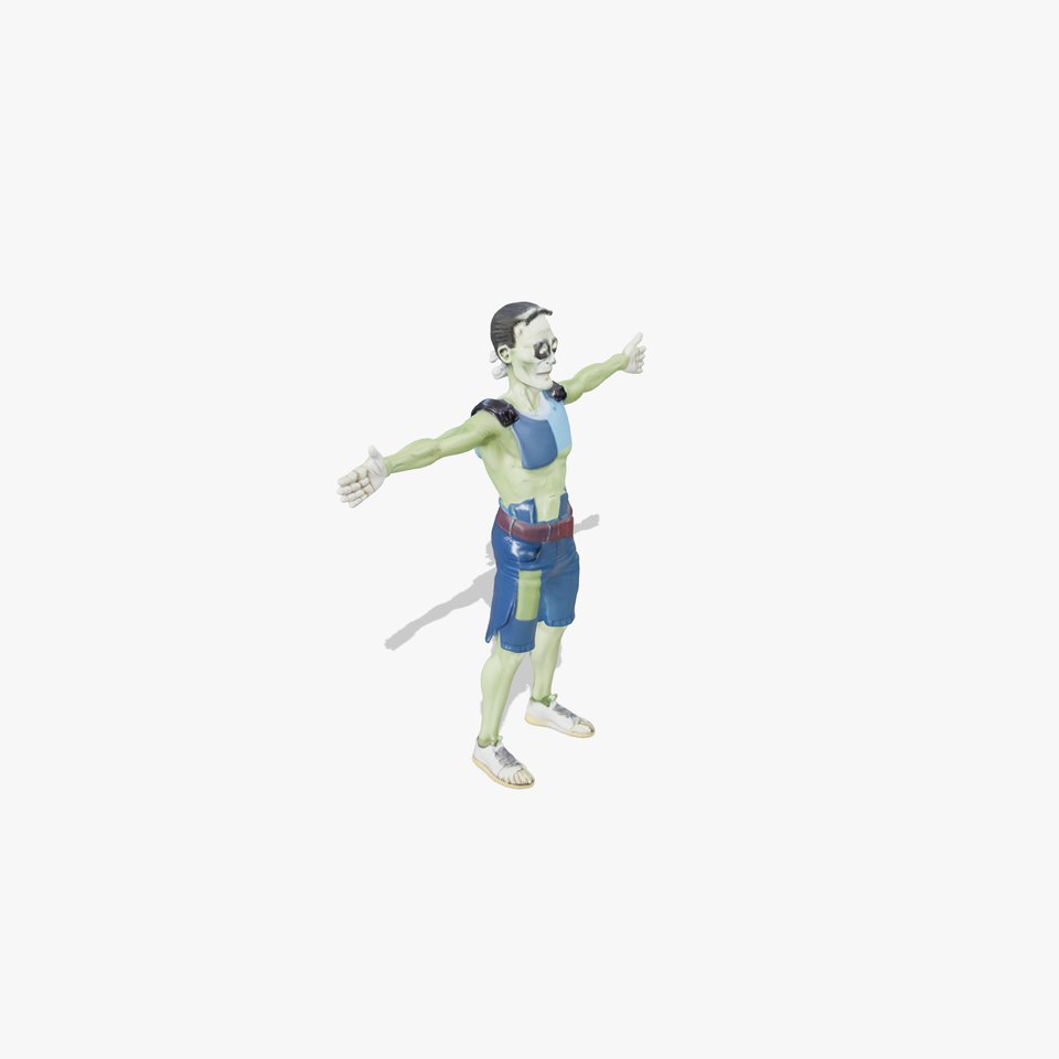 Patchwork Zombie Character model pack