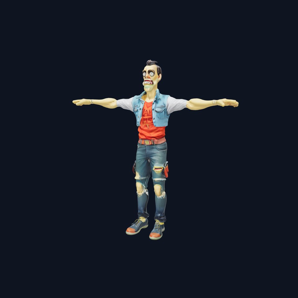 Zany Zombie Character model pack