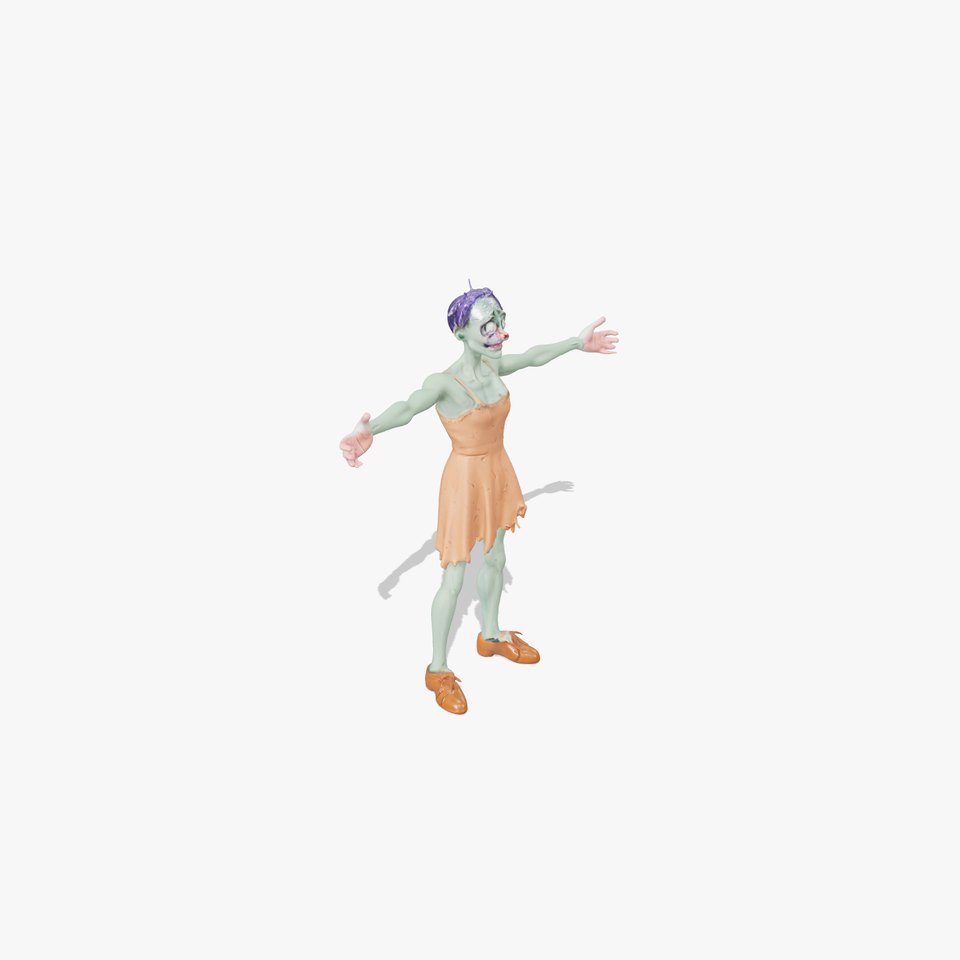 Cartoon Zombie Character model pack