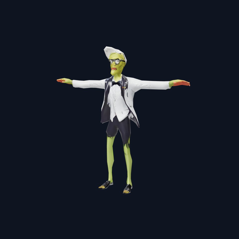 Quirky Zombie Tuxedo model pack