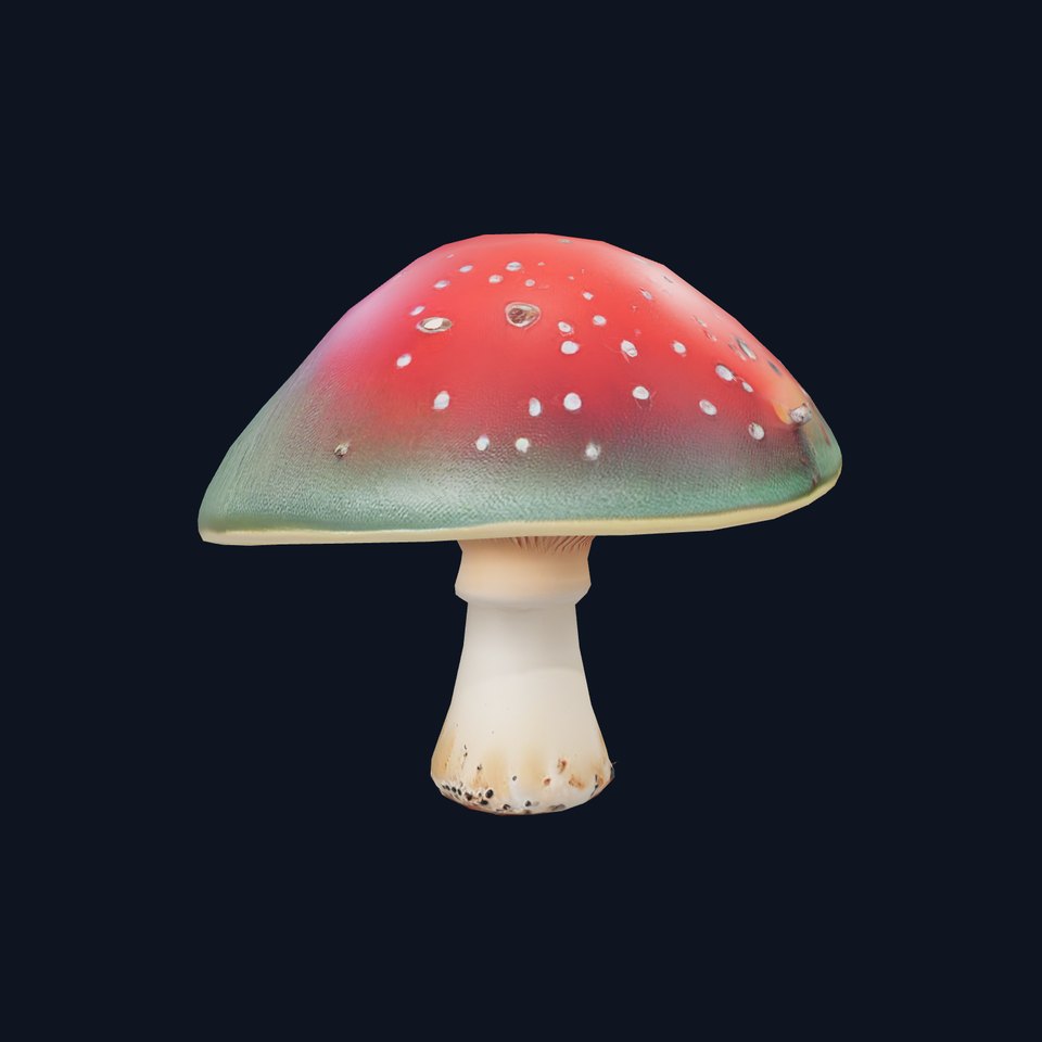 Iridescent Mushroom model pack