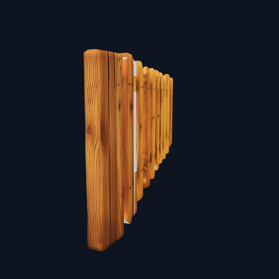 Classic Wooden Fence model pack