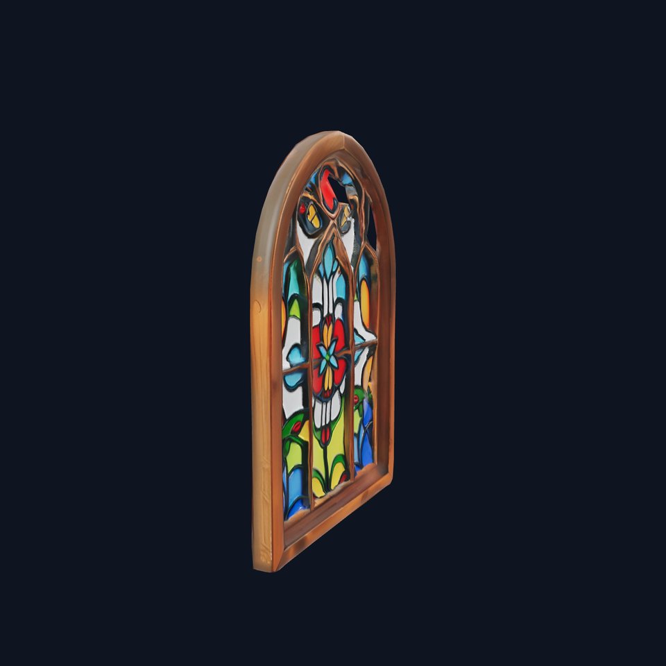 Vibrant Stained Glass Window model pack viewer poster