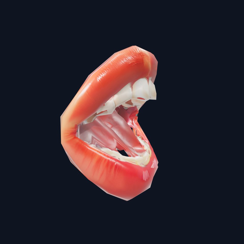 Realistic Human Mouth model pack