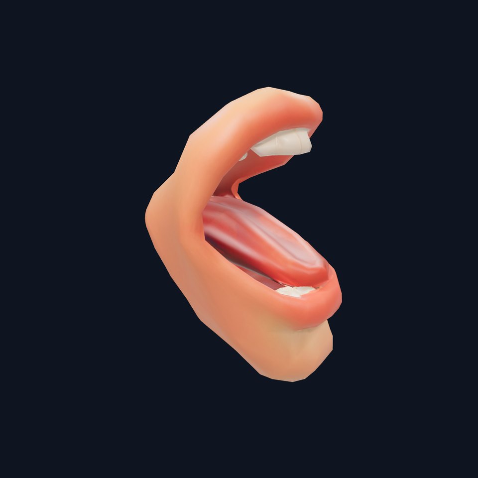 Realistic Human Mouth model pack