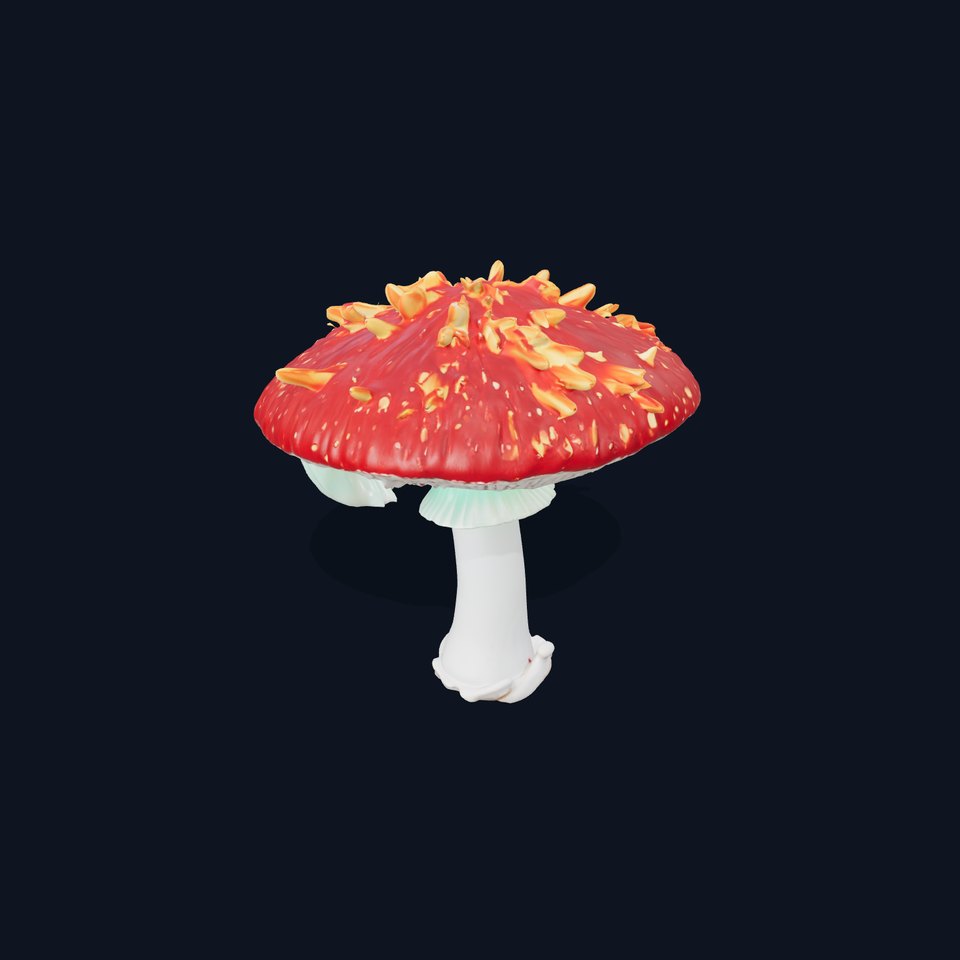 Vibrant Mushroom Cap model pack