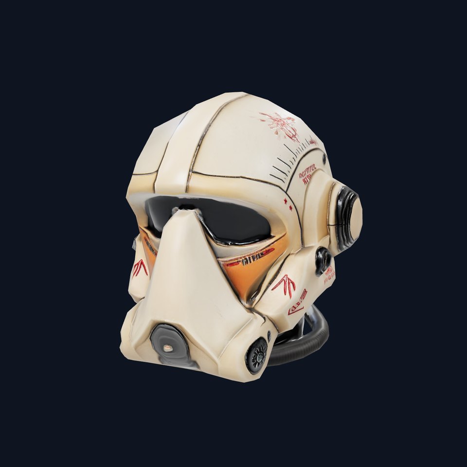 Futuristic Combat Helmet model pack