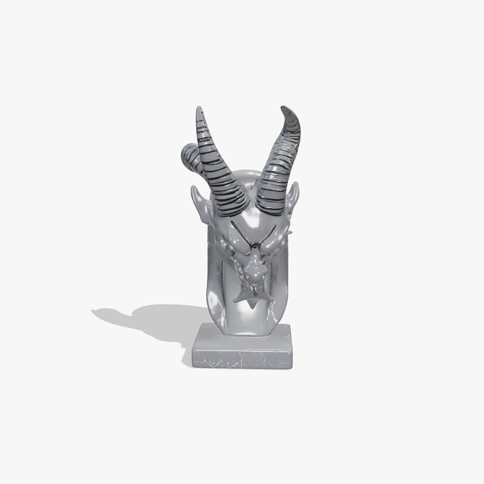 Elegant Black Marble Demon model pack