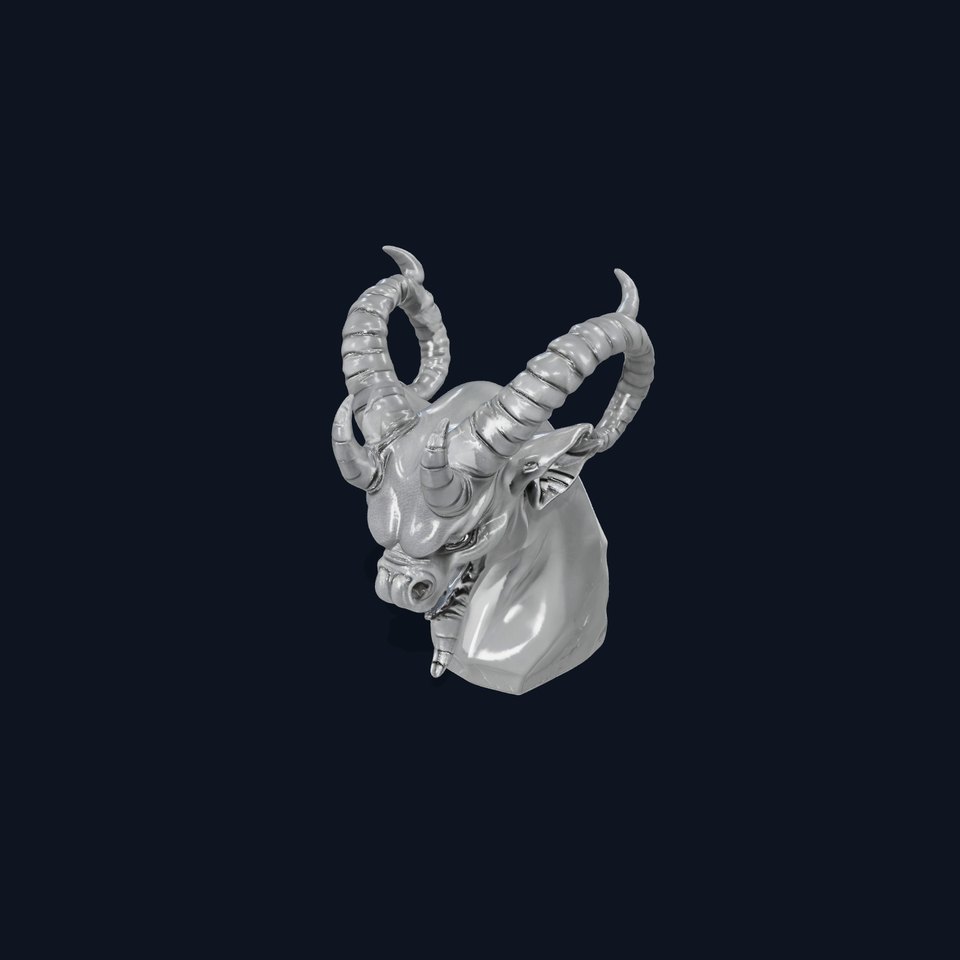 Dark Demon Bust model pack viewer poster