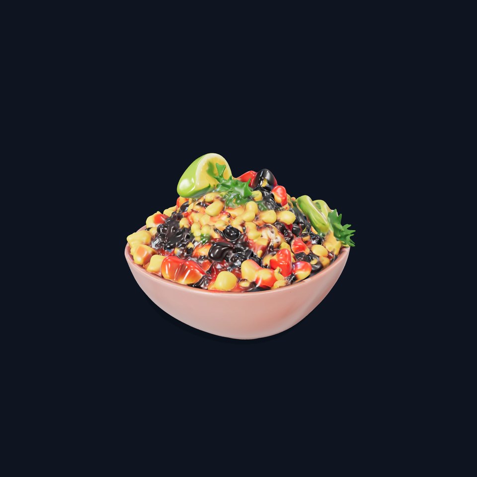 Vibrant Salad Bowl model pack