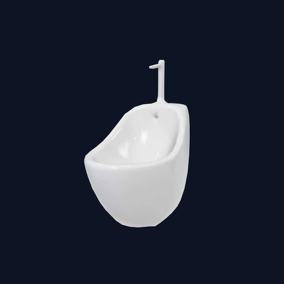 Modern White WallMounted Sink model pack